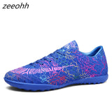 zeeohh High Top Soccer Cleats Shoes TF/FG Football Boots Long Spikes & Short Spikes Men's Ankle Football Shoes Sneakers Shoes SG