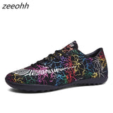 zeeohh High Top Soccer Cleats Shoes TF/FG Football Boots Long Spikes & Short Spikes Men's Ankle Football Shoes Sneakers Shoes SG