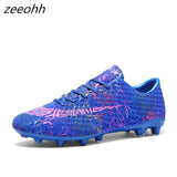 zeeohh High Top Soccer Cleats Shoes TF/FG Football Boots Long Spikes & Short Spikes Men's Ankle Football Shoes Sneakers Shoes SG