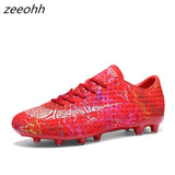 zeeohh High Top Soccer Cleats Shoes TF/FG Football Boots Long Spikes & Short Spikes Men's Ankle Football Shoes Sneakers Shoes SG