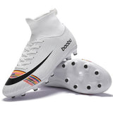 NEW 2019 Turf Indoor Men Women Soccer Shoes Kids Futsal Cleats Hard Court Training TF Football Boots Sport Sneakers Size 35-46