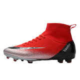 NEW 2019 Turf Indoor Men Women Soccer Shoes Kids Futsal Cleats Hard Court Training TF Football Boots Sport Sneakers Size 35-46