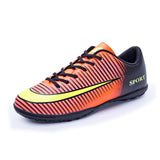 Cungel Men Football Boots Soccer Cleats Boots Long Spikes TF Spikes Ankle High Top Sneakers Soft Indoor Turf Futsal Soccer Shoes