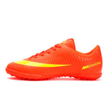 Cungel Men Football Boots Soccer Cleats Boots Long Spikes TF Spikes Ankle High Top Sneakers Soft Indoor Turf Futsal Soccer Shoes