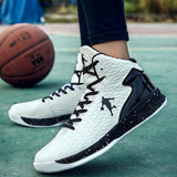 High Top Basketball Shoes Men Cushioning Damping Sneakers Outdoor Boys Students Training Ball Shoes Big Size 36-47  Basket homme