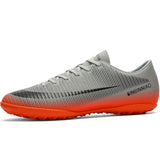 ZHENZU Turf Indoor Black Men Soccer Shoes Kids Cleats Training Football Boots High Ankle Sport Sneakers Size 35-45 Dropshipping