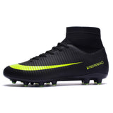 Outdoor Men Boys Soccer Shoes Football Boots High Ankle Kids Cleats Training Sport Sneakers Size 35-45 Futsal Shoe Dropshipping
