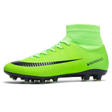 Outdoor Men Boys Soccer Shoes Football Boots High Ankle Kids Cleats Training Sport Sneakers Size 35-45 Futsal Shoe Dropshipping