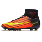 Outdoor Men Boys Soccer Shoes Football Boots High Ankle Kids Cleats Training Sport Sneakers Size 35-45 Futsal Shoe Dropshipping