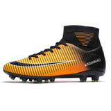 Outdoor Men Boys Soccer Shoes Football Boots High Ankle Kids Cleats Training Sport Sneakers Size 35-45 Futsal Shoe Dropshipping