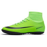 Outdoor Men Boys Soccer Shoes Football Boots High Ankle Kids Cleats Training Sport Sneakers Size 35-45 Futsal Shoe Dropshipping