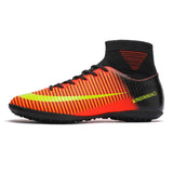 Outdoor Men Boys Soccer Shoes Football Boots High Ankle Kids Cleats Training Sport Sneakers Size 35-45 Futsal Shoe Dropshipping