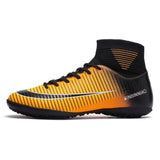 Outdoor Men Boys Soccer Shoes Football Boots High Ankle Kids Cleats Training Sport Sneakers Size 35-45 Futsal Shoe Dropshipping