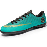 Men Soccer Shoes Long Spikes Gold Sneakers Cleats Turf Male Trainers Shoes Outdoor Lawn Men Football Shoes Silver Foot Ball Men