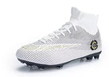 Men's High Top Training Ankle AG Sole Outdoor Cleats Football Shoes Spike High Ankle Men Crampon Football Boots Original Cleats
