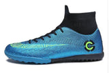 Men's High Top Training Ankle AG Sole Outdoor Cleats Football Shoes Spike High Ankle Men Crampon Football Boots Original Cleats