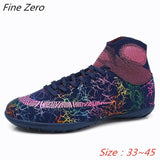 Hot Sale Mens Soccer Cleats High Ankle Football Shoes Long Spikes Outdoor Soccer Traing Boots For Men Women Soccer Shoes Child