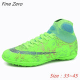 Hot Sale Mens Soccer Cleats High Ankle Football Shoes Long Spikes Outdoor Soccer Traing Boots For Men Women Soccer Shoes Child