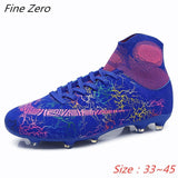 Hot Sale Mens Soccer Cleats High Ankle Football Shoes Long Spikes Outdoor Soccer Traing Boots For Men Women Soccer Shoes Child