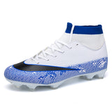 Men Soccer Shoes 2019 New Long Spikes Top Sports Sneakers Cleats Turf Male Football Shoes Men Trainer Foot Ball Shoes Zapatillas