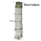5 Layers Fishing Net Cage Utility Folding Fishing Net Portable Stake Small Mesh Net Durable Rust And Corrosion Resistant